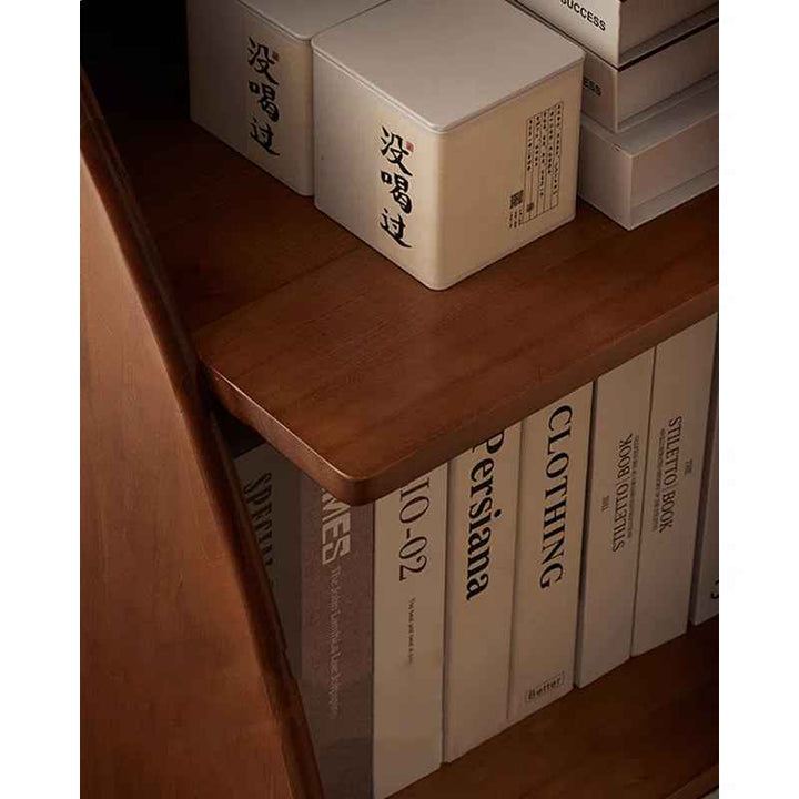 Walnut color Standard Solid Wood Bookcases
