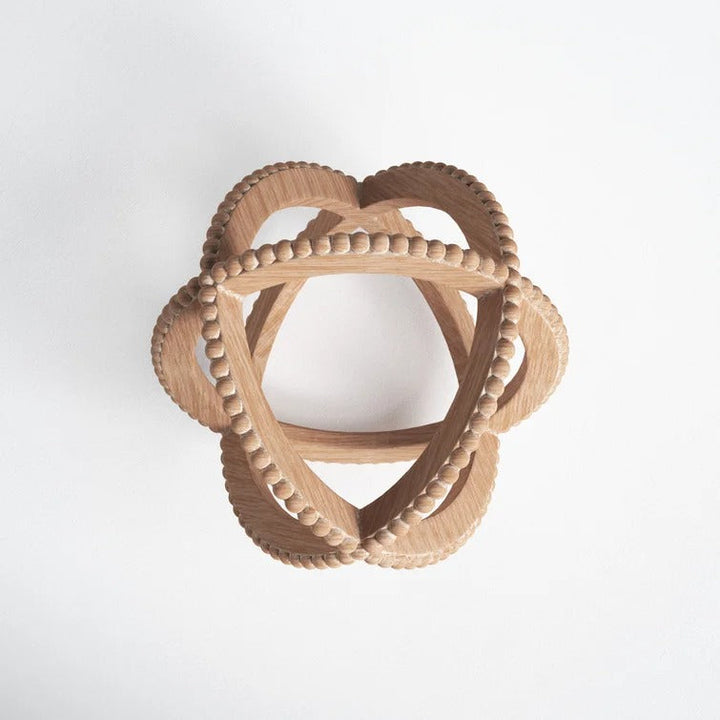 Delaney Decorative Ball Table Accent with Bead Trim