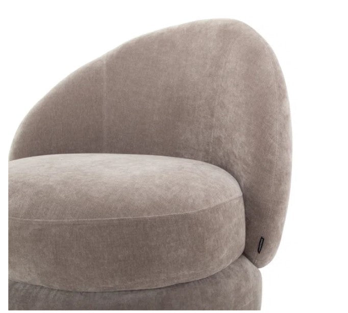 Bennie Upholstered Swivel Barrel Chair