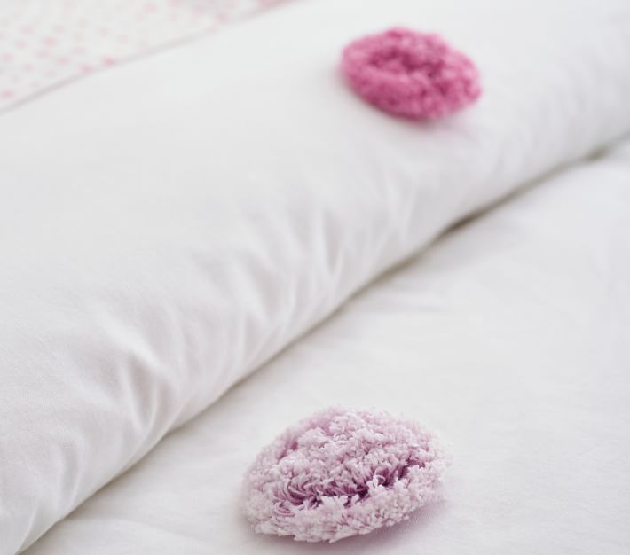 Zoey Pom-Pom Duvet Cover And Shams Twin