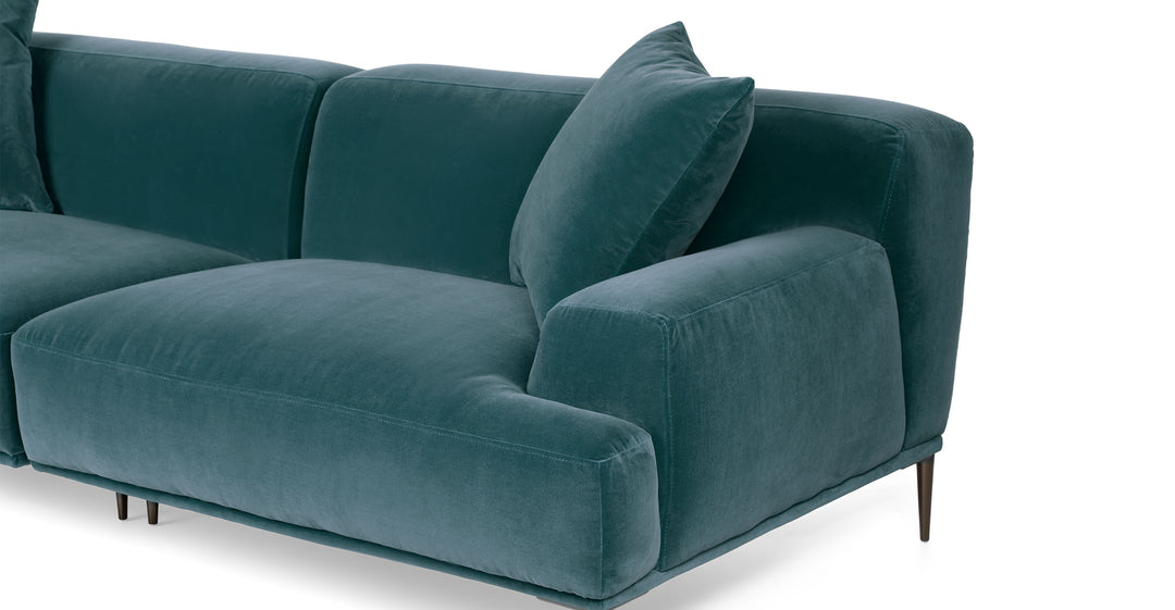 Abisko Plush Pacific Blue Sofa