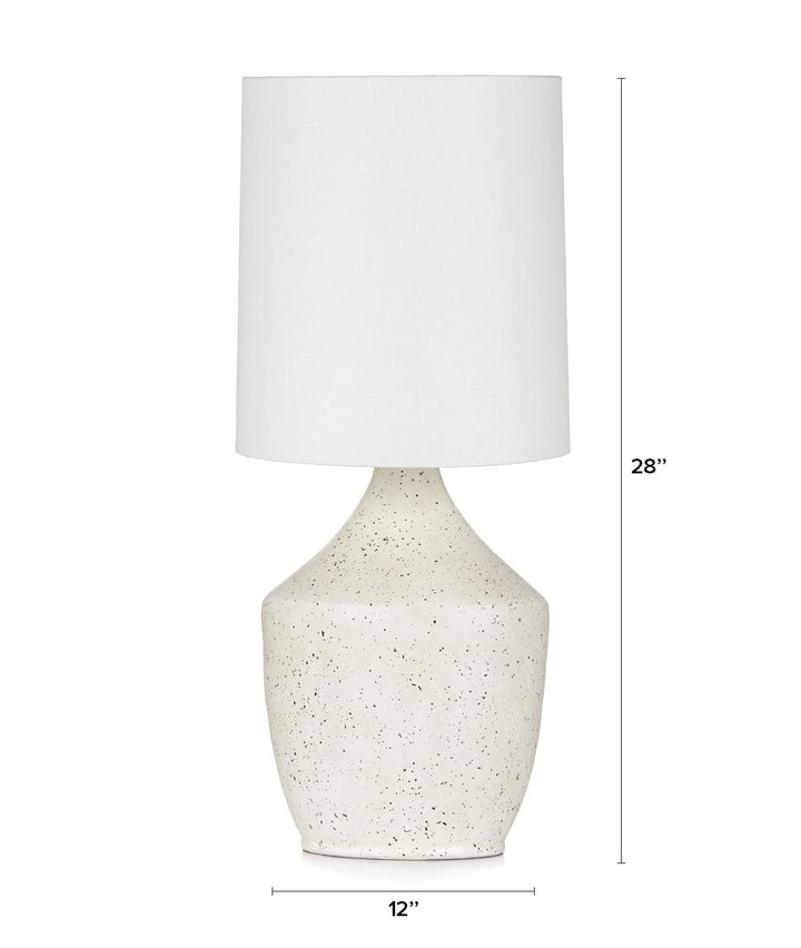 Rama White Table Lamp - 28"