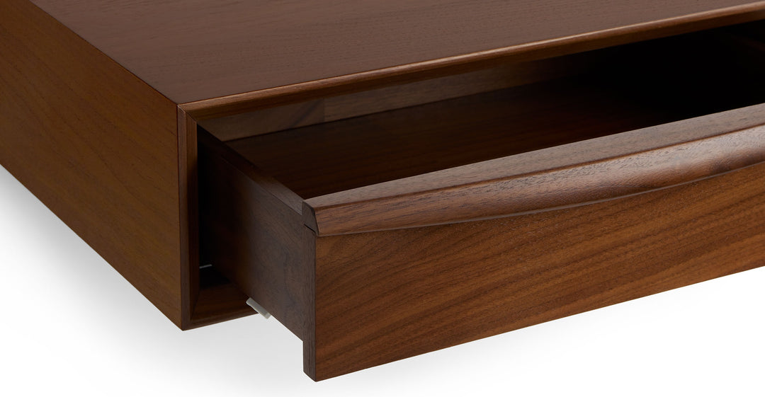 Lenia Walnut Floating Nightstand