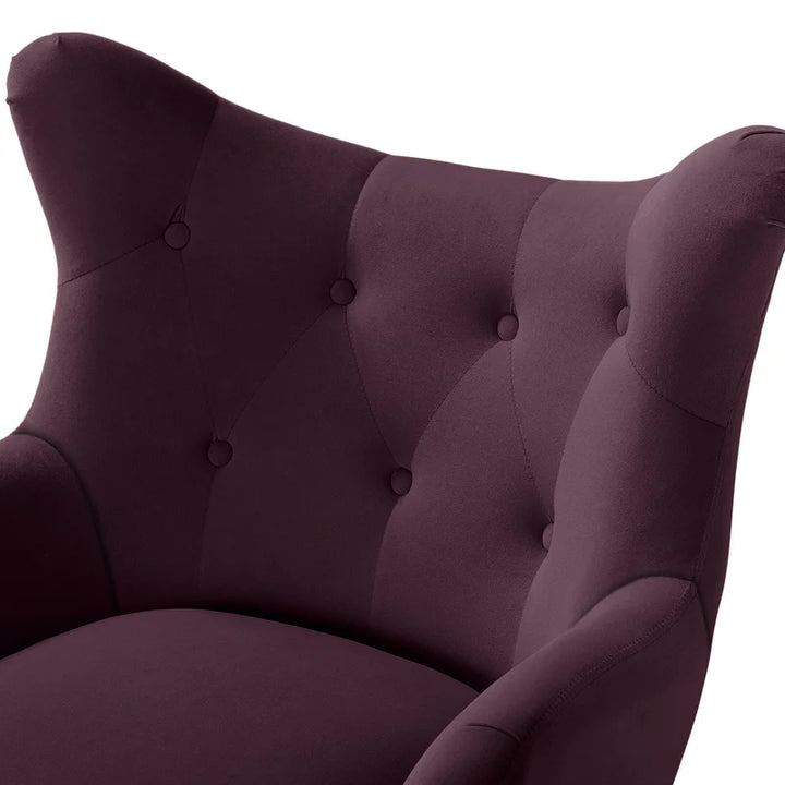 Avianna 29.25" Wide Tufted Polyester Wingback Chair