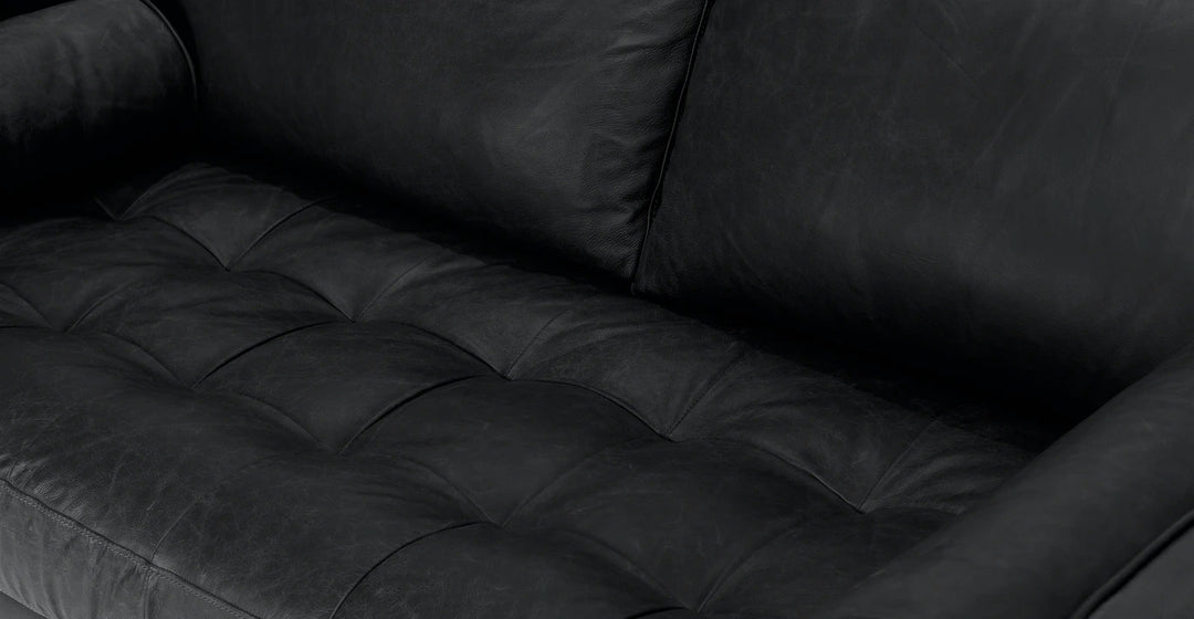 Sven Oxford Black 72" Sofa