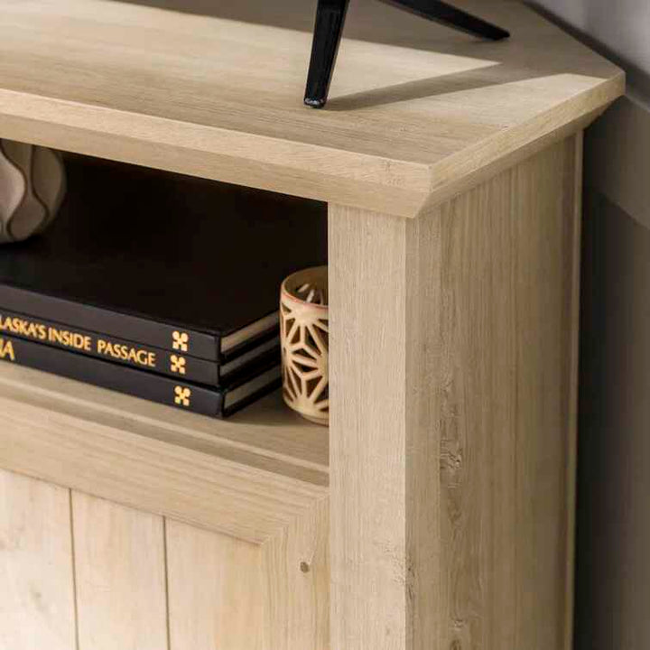 Rahzel 2-Door Corner TV Stand