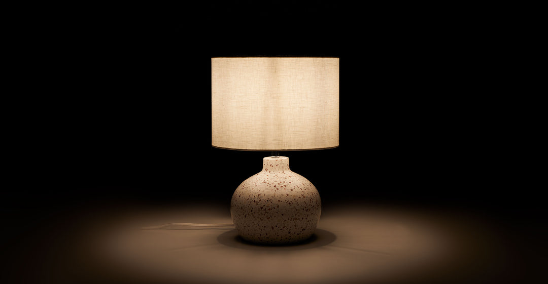 Ando Waxen White 15" Table Lamp