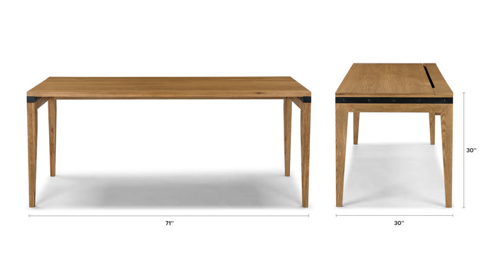 Madera Oak 71" Desk