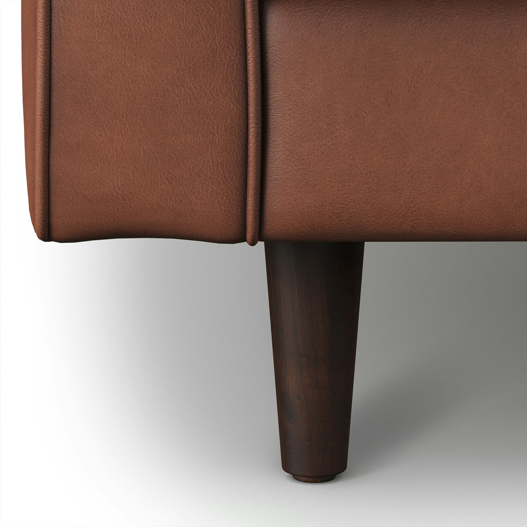 Sven Tufted Taos Brown Leather Sofa