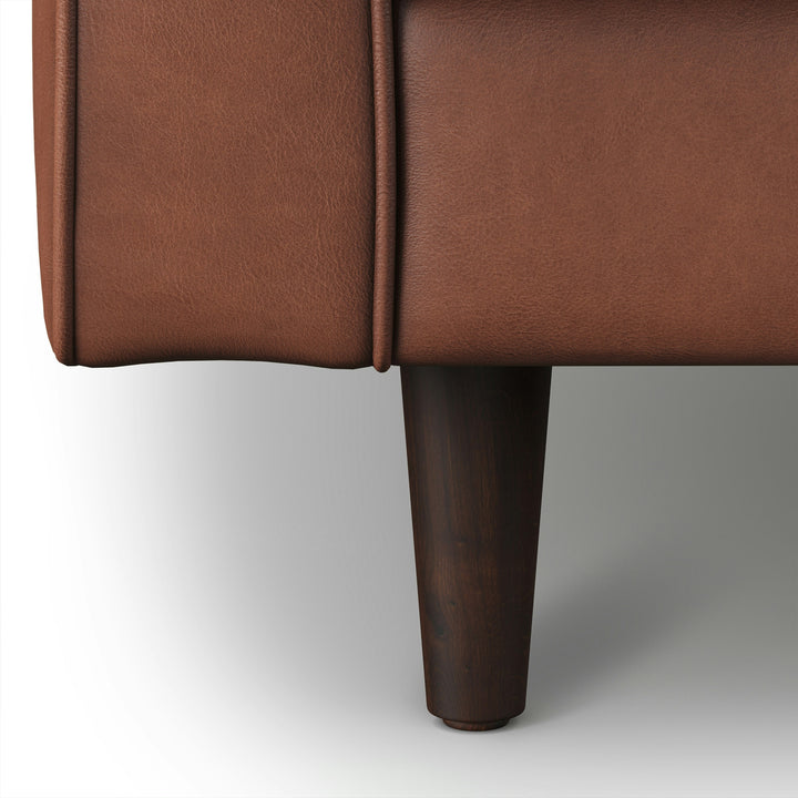 Sven Tufted Taos Brown Leather Sofa