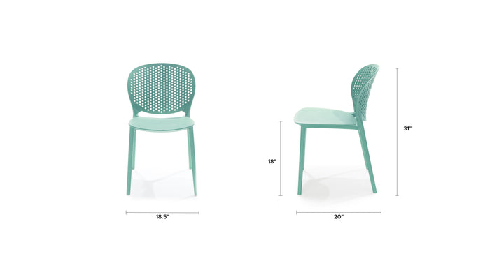 Dot Malibu Aqua Dining Chair