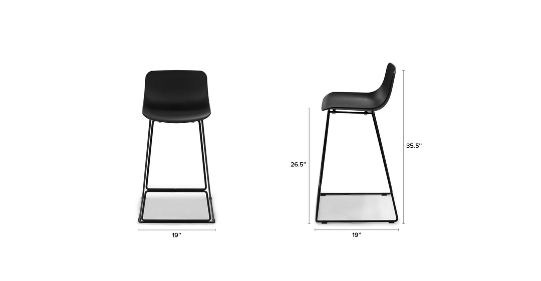 Anco Black Counter Stool