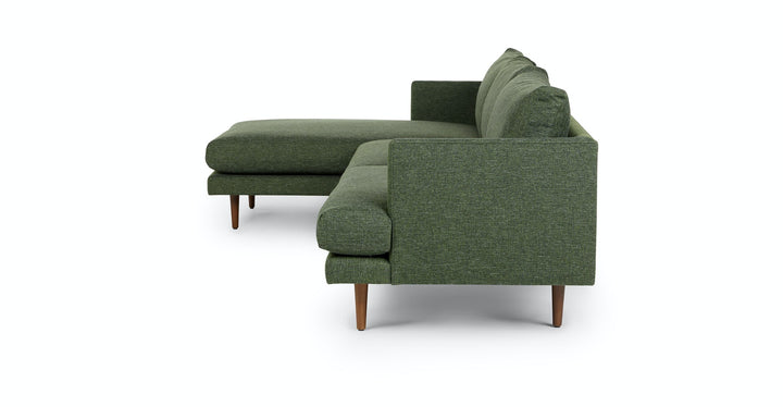 Burrard Forest Green Left Sectional