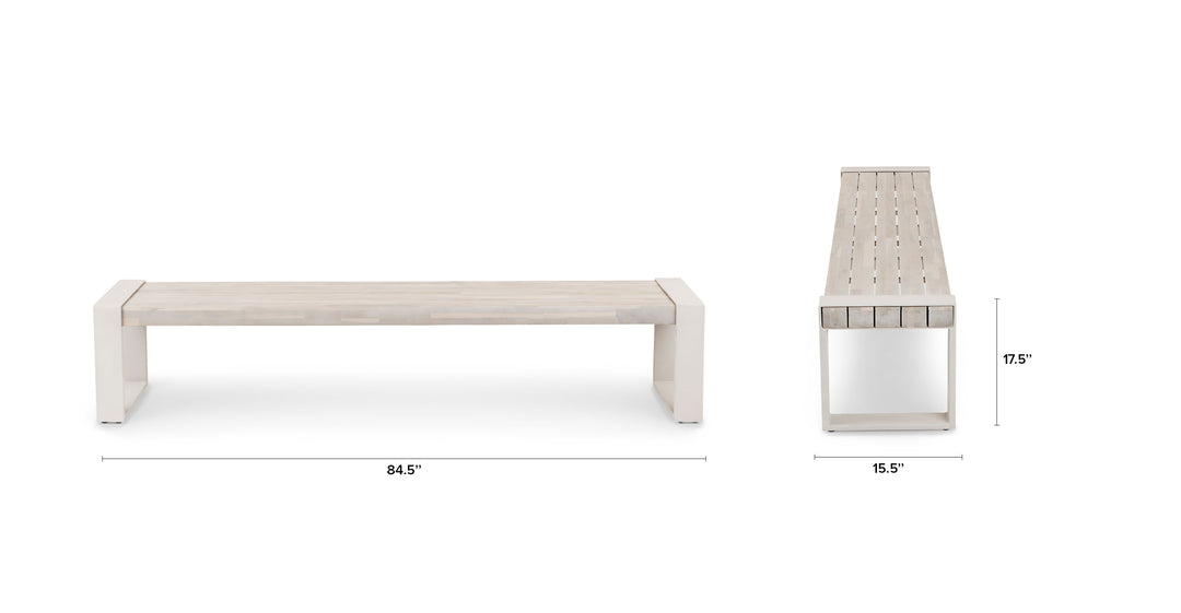 Lubek Byron Gray Bench