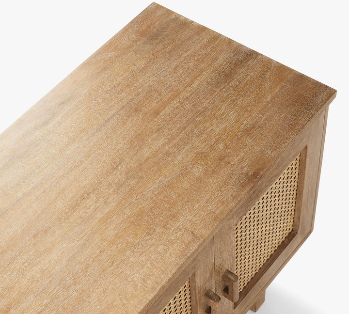 Tiburon Rectangular Cane Media Console