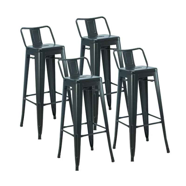 Saltash Counter Stool with Metal Frame-Set of 4