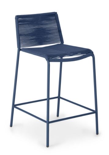 Zina Indigo Blue Counter Stool