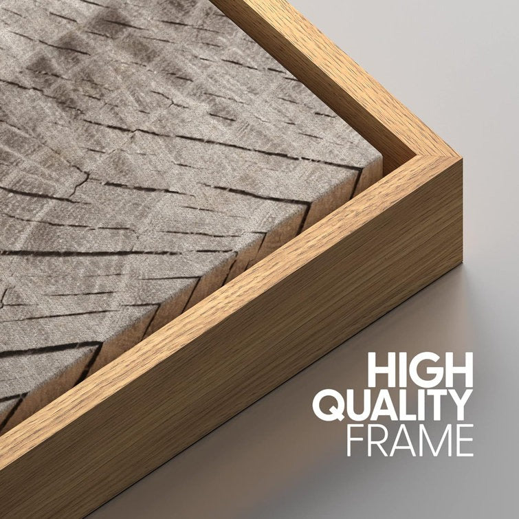 Tree Ring Rustic Oak Wood Farmhouse Decor Neutral Modern Organic Framed Canvas 3 Piece Print Art