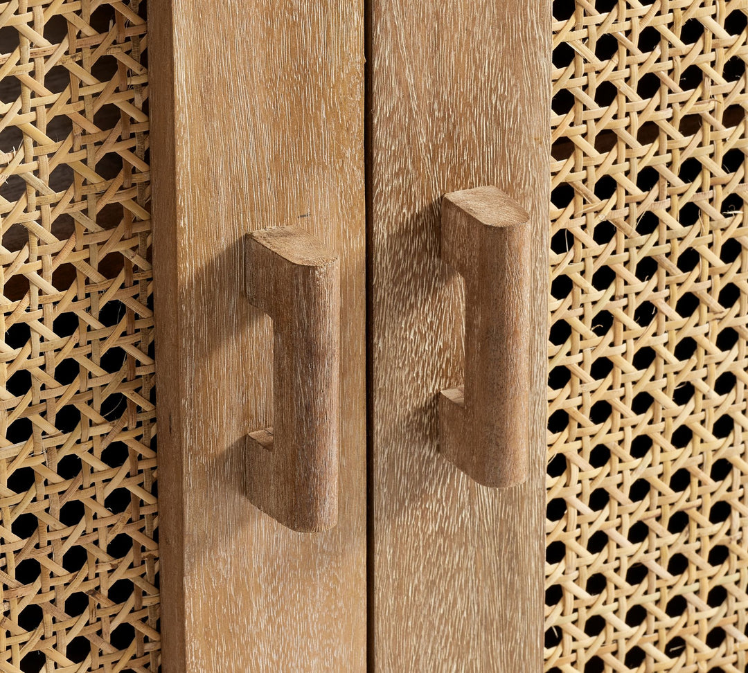 Tiburon Rectangular Cane Media Console