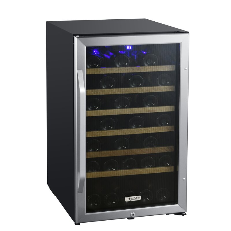 44 Bottle Single Zone Freestanding Wine Refrigerator