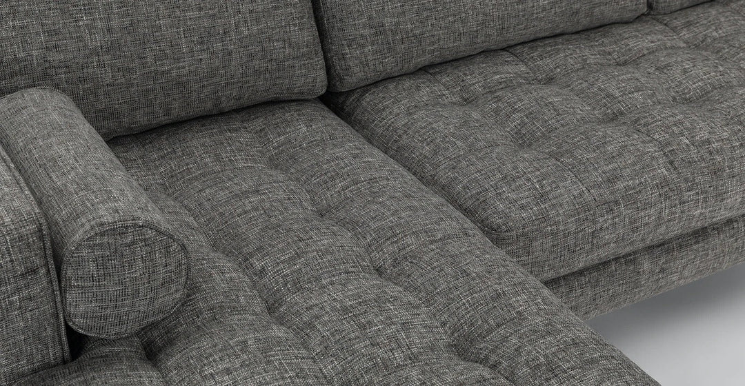 Sven Briar Gray Left Sectional Sofa