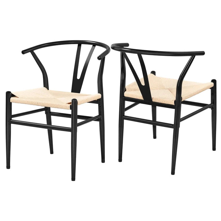 Gustavo Wishbone Arm Chair Set of 2