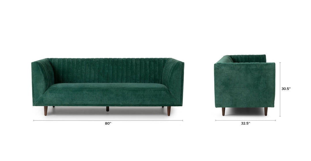 Raella Poplar Green Sofa