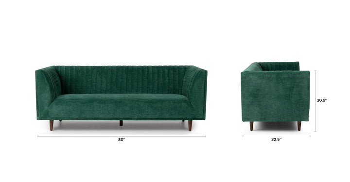 Raella Poplar Green Sofa