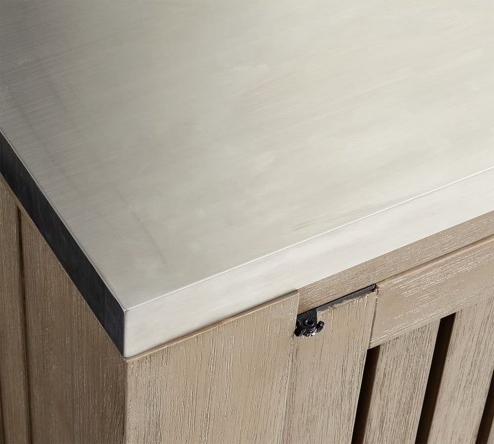Abbott Outdoor Kitchen Acacia Two Drawer And Single Door Cabinet