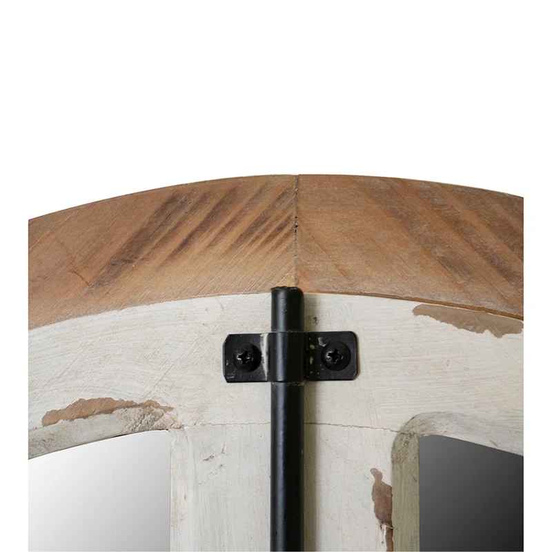 Arch Wood Wall Mirror-27.5"x48"