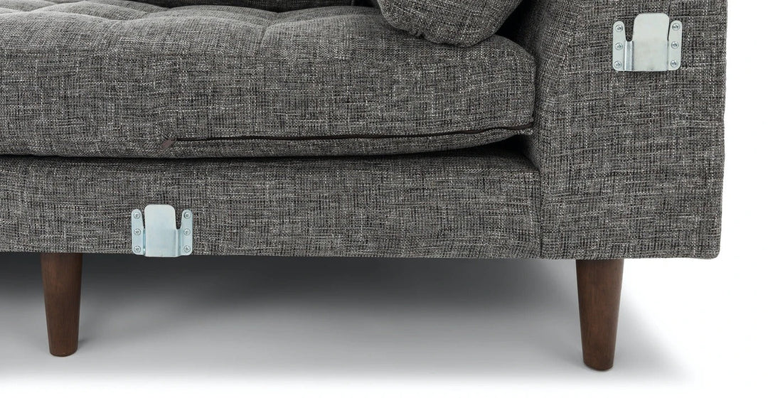 Sven Briar Gray Left Sectional Sofa