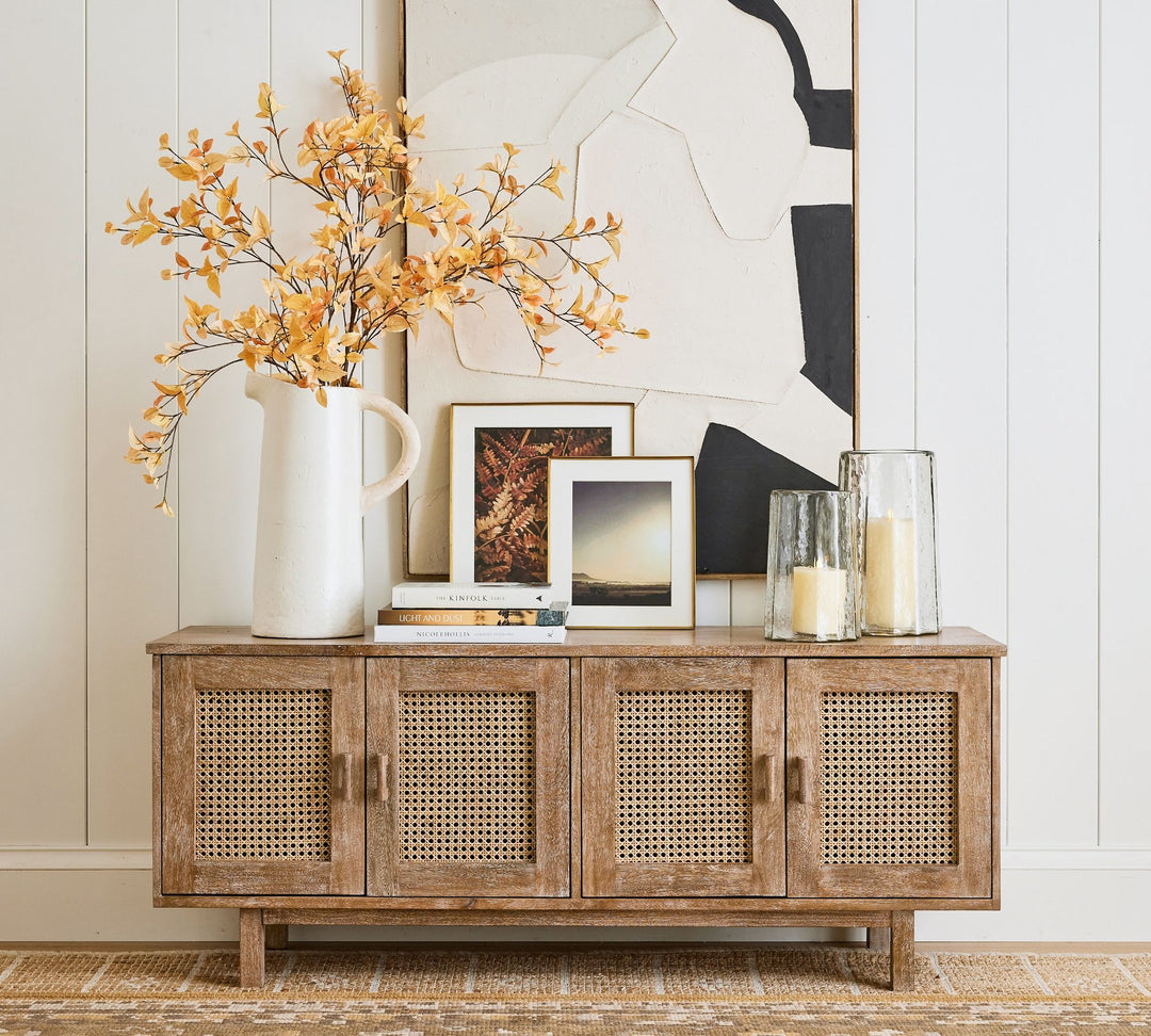 Tiburon Rectangular Cane Media Console