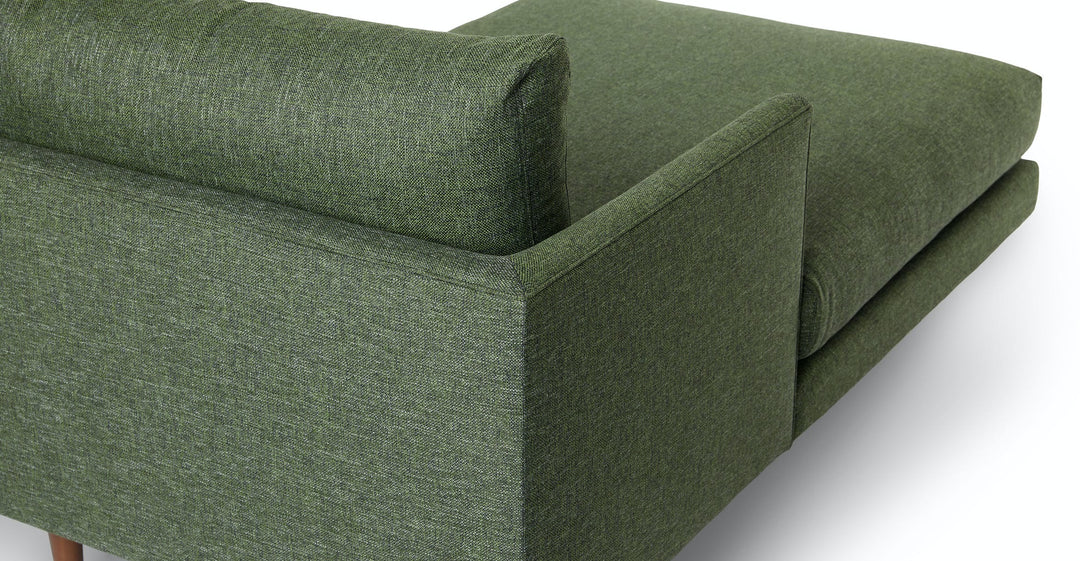 Burrard Forest Green Left Sectional