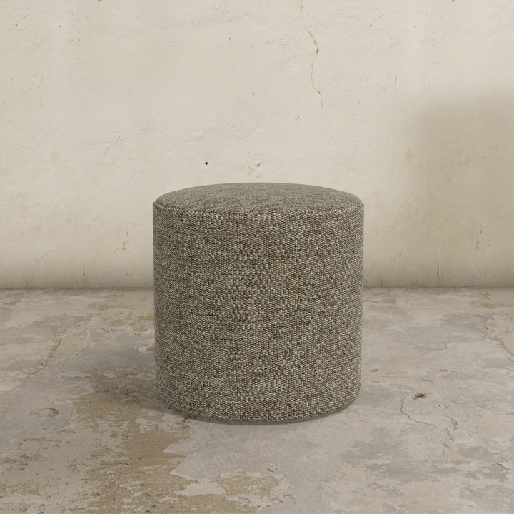 Plush Round Tufted Footrest Stool
