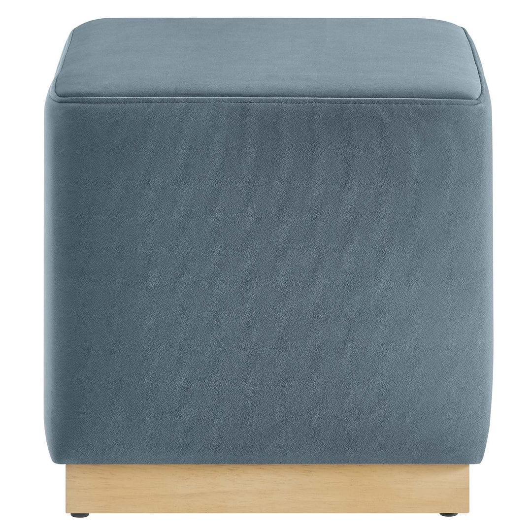 Tilden Square Velvet Ottoman