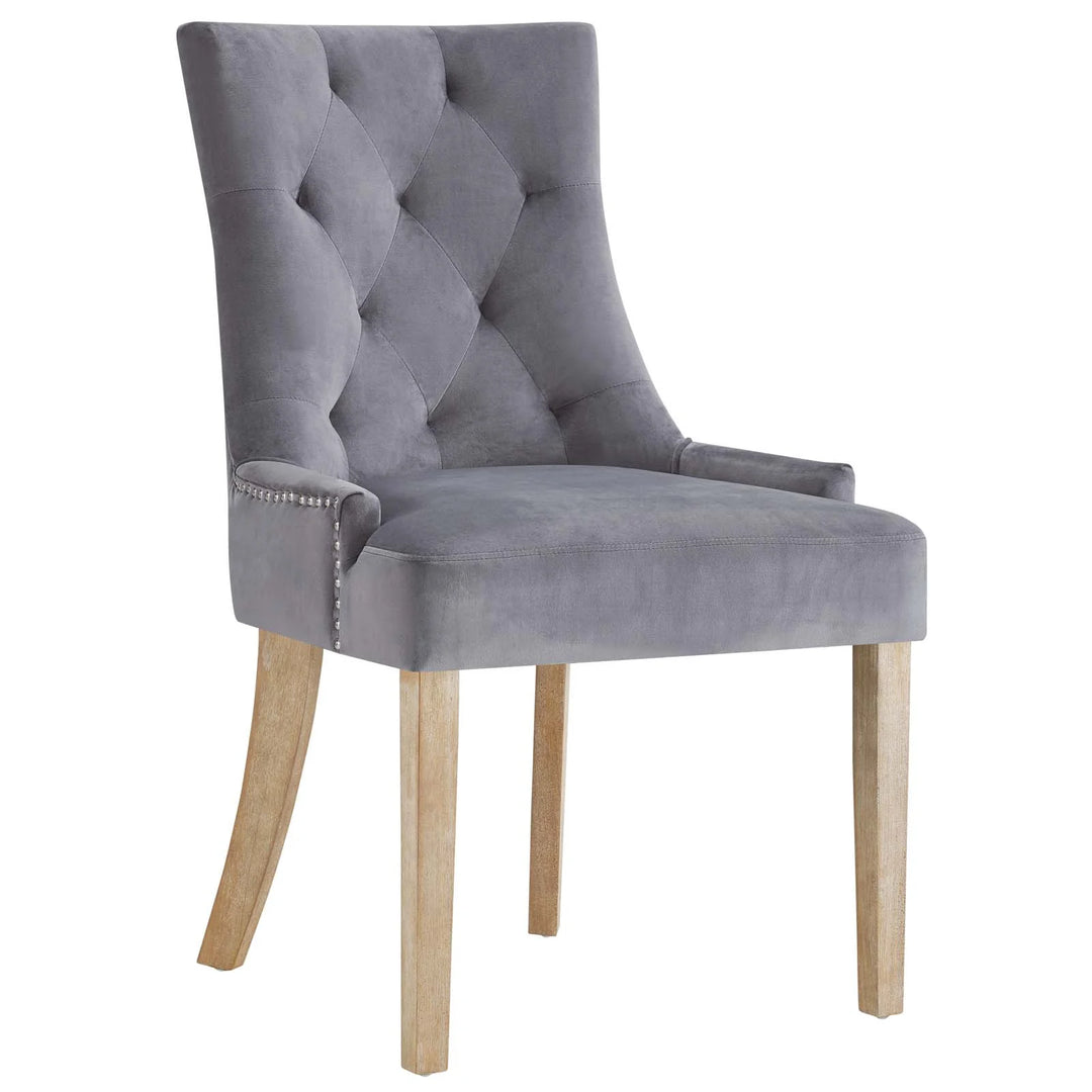 Aesop Velvet Dining Chair - Gray