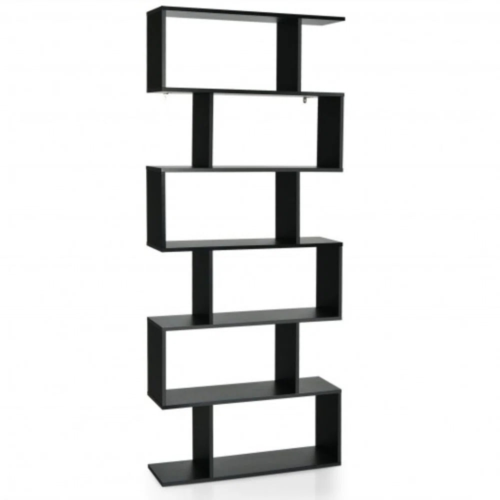 75" H x 31.5" W Geometric Bookcase