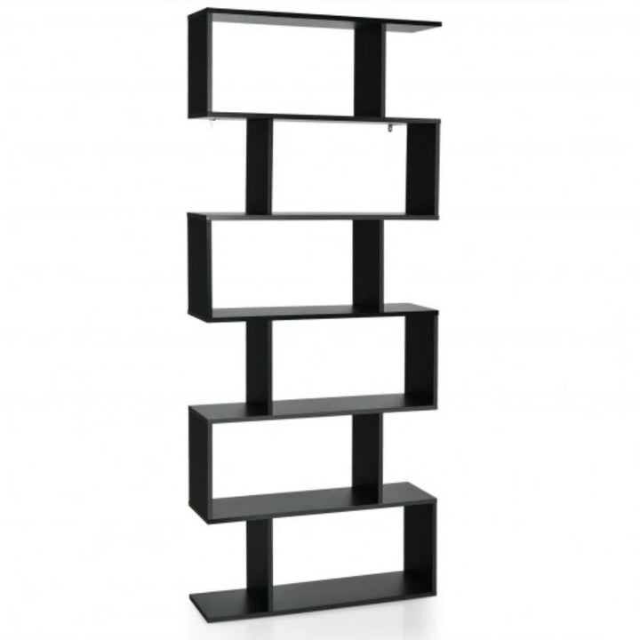 75" H x 31.5" W Geometric Bookcase