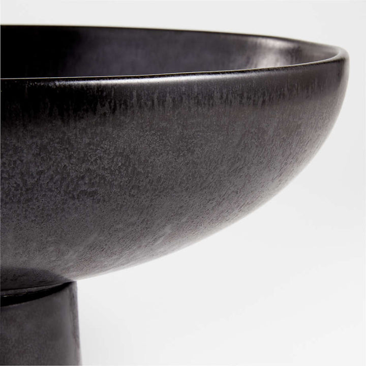 Riki Black Footed Bowl 14" by Leanne Ford