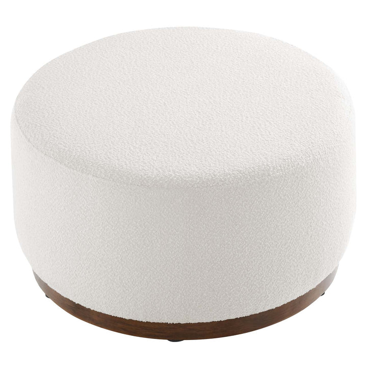 Denli 29" Round Boucle Ottoman