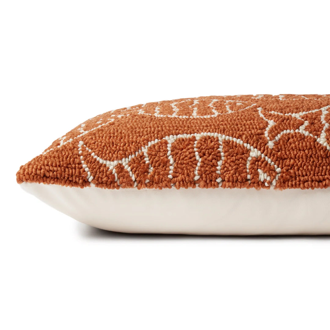 Embroidered Indoor/Outdoor Throw Pillow