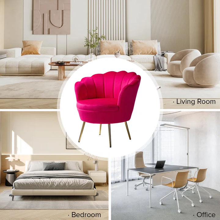 Hendrix Velvet Accent Chair