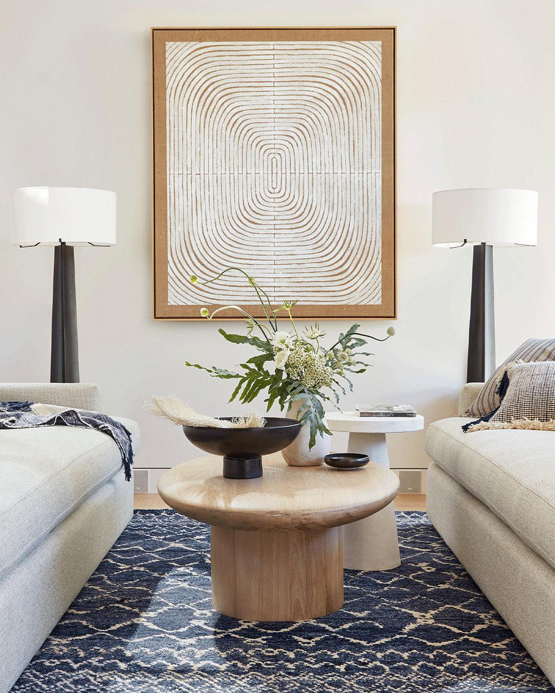 Riki Black Footed Bowl 14" by Leanne Ford