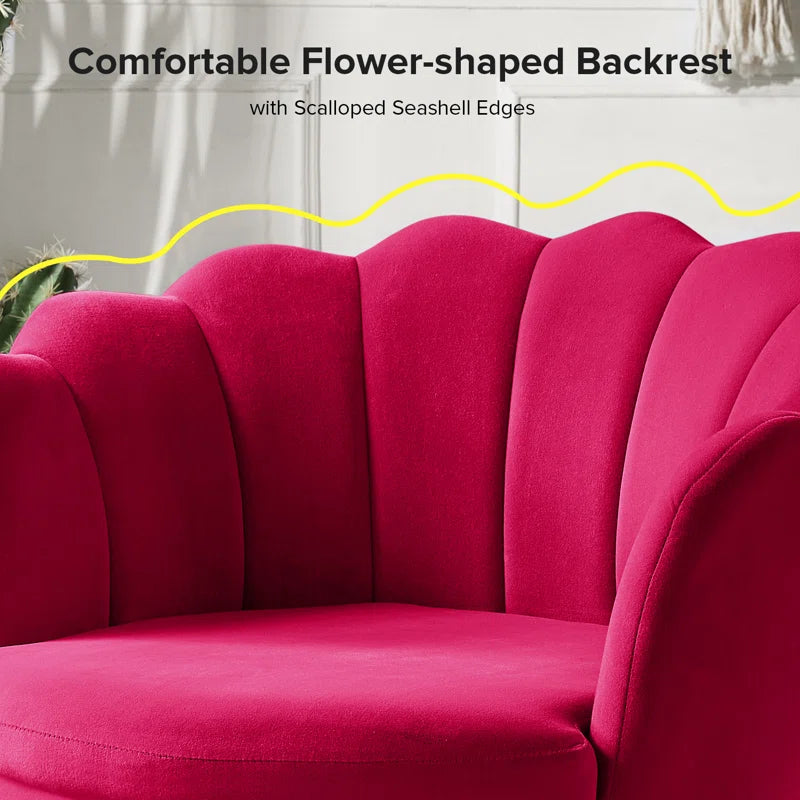Hendrix Velvet Accent Chair
