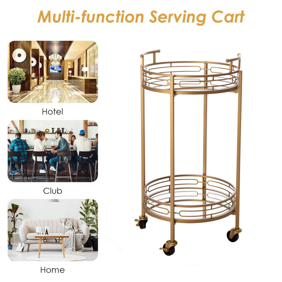 Abbigael Metal Bar Cart