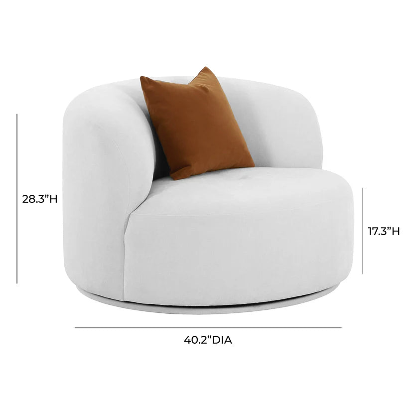 Clif Velvet Chair- Gray