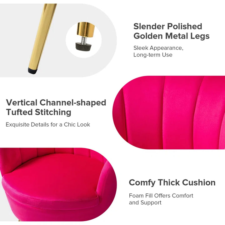 Hendrix Velvet Accent Chair