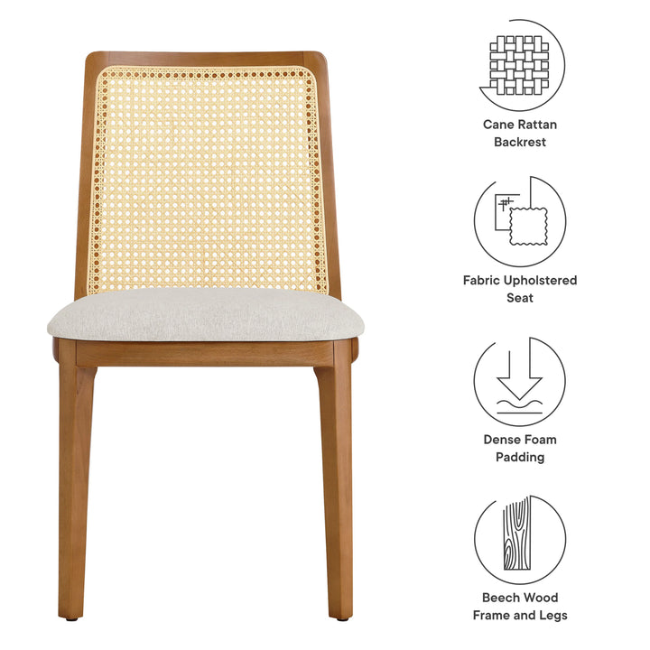 Cana Honey and Ivory Dining Side Chair