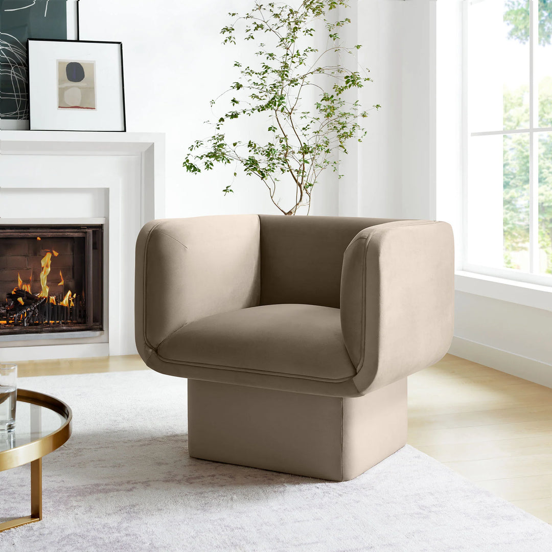 Tala Taupe Accent Chair