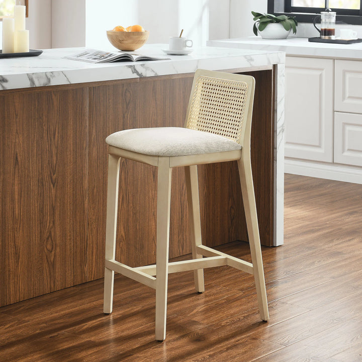 Cana Antique White Counter Stool